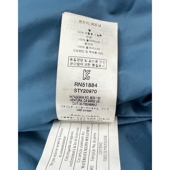 Patagonia Radalie Lightweight Blue Bomber Jacket Womens Small 20970 Full Zip - Picture 8 of 8